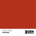 MATT RED 17mL