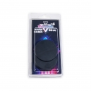 Socles ronds 60 mm pleins PLASTIQUE NOIR (x4)