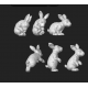 Mini-Set Lapins échelle 28-32mm (18 pièces)