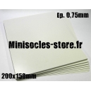 Carte plastique 200x150x0.75