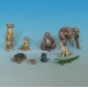 Set d'animaux méditerranéens et africains (x9) Echelle 54mm