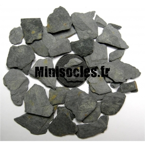 Morceaux d'ardoise noire (20-40mm), 100 mL