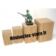 Socle cube hêtre brut - 3cm 