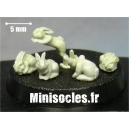 Les petits lapins Grappe 1 MINISOCLES