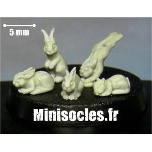 Les lapins (Set 2) Echelle 28-32mm