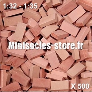 Briques 1/32-35 (x500) Rouge Mélangé