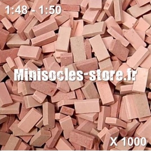 Briques 1/48-50 (x1000) Rouge Mélangé