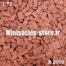 Harrycle 50 Pièces Mini Briques Rouges Briques Miniatures Briques d