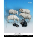 Set de moutons et chiens de berger (x6) Echelle 54mm