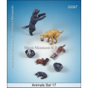 Set de chiens et chiots (x7) Echelle 54mm