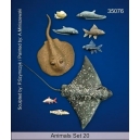 Set de poissons marins (x9) Echelle 54mm