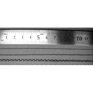 Chaine 1.5 x 1mm, diamètre 0.3mm (50cm)