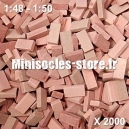 Briques 1/48-50 (x2000) Rouge Mélangé