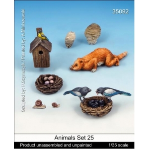 Set de petits animaux de la forêt Echelle 54mm