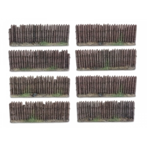 Palissades - Barrières en bois 28mm (Résine)