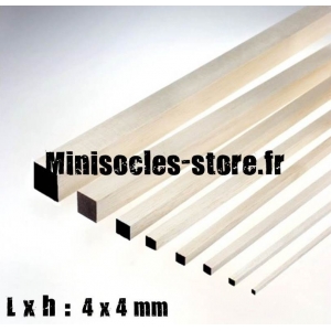 Tige Balsa carrée 4mm