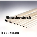 Tige Balsa rectangulaire 2x5mm