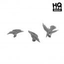 Set de corbeaux N°2 Echelle 28-32mm (x6)