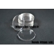 Socles ronds 40 mm pleins ACRYLIQUE TRANSPARENT (x5)