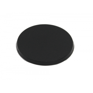 Socle rond 60 mm plein PLASTIQUE NOIR (x1)