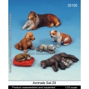 Set de chiens (x6) Echelle 54mm