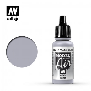 Peinture Métallique Aérographe : Argent Brillant (17mL)