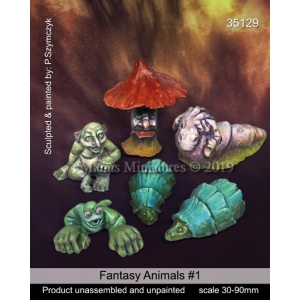 Set d'Animaux fantastiques (x6) Echelle 54mm