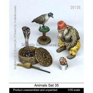 Set d'Animaux domestiqués (x4) Echelle 54mm