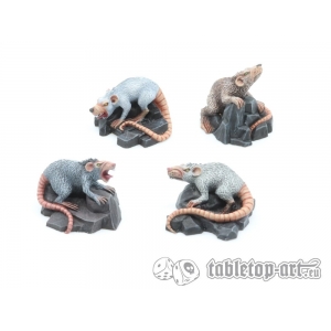 Rats Géants (x4) 28-32mm