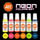 Set de couleurs fluorescentes (NEONS COLORS SET, 6*17mL)