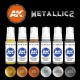 Set de Métaux TMP (METALLICS COLORS SET, 6*17mL)