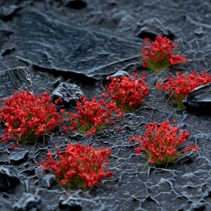 Fleurs rouges (6mm)