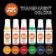 Set couleurs transparentes (TRANSPARENT COLORS SET, 6*17mL)