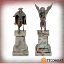 Statues vénitiennes + piédestaux Echelle 28-32mm