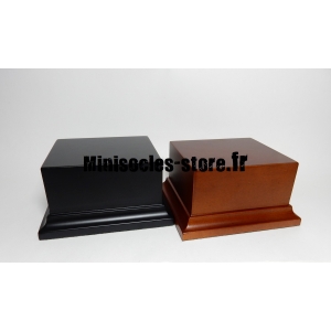 Socle avec piédestal 80x70mm Marron ou Noir