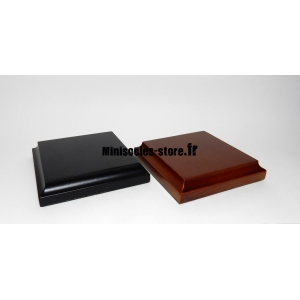 Socle carré plat 70-82mm Marron ou Noir