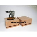 Socle hêtre rainuré - 60x30mm