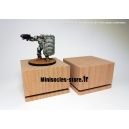 Socle hêtre rainuré - 60x40mm