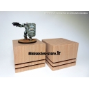 Socle hêtre rainuré - 60x50mm