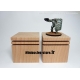 Socle cube hêtre rainuré - 60x60mm