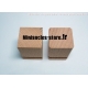 Socle cube hêtre rainuré - 60x60mm