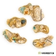 Kit de soclage gros débris égyptiens/désertiques 28-32mm (x5)
