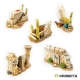 Ruines et grands décors égyptiens/désertiques 28-32mm (x5)