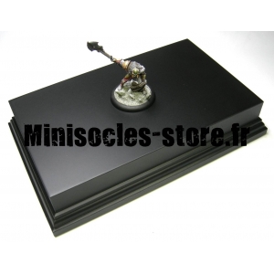 Socle Rectangulaire avec Piédestal 21.5cm Noir