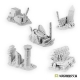 Ruines et grands décors égyptiens/désertiques 28-32mm (x5)