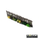 Palissades en bois droites x20 28-32mm (MDF)
