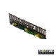 Palissades en bois droites x20 28-32mm (MDF)
