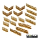 Palissades en bois droites + angles et portails x17 28-32mm (MDF)