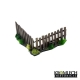 Palissades en bois droites + angles et portails x17 28-32mm (MDF)