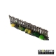 Palissades en bois droites + angles et portails x17 28-32mm (MDF)
